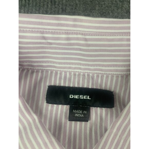 Diesel Mens 100% Cotton Long Sleeve Button Up Shirt Size XL Multicolor - Picture 7 of 12